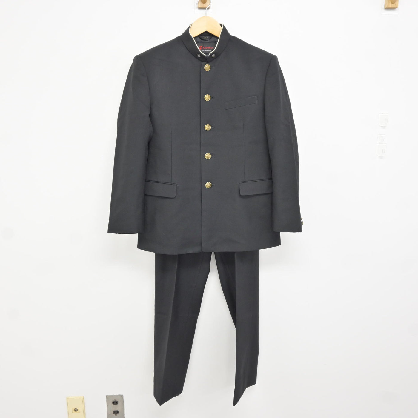 船引高等学校男子制服上下 中古】千葉県 船橋東高等学校 男子制服 3点 (学ラン・ズボン) sf116771