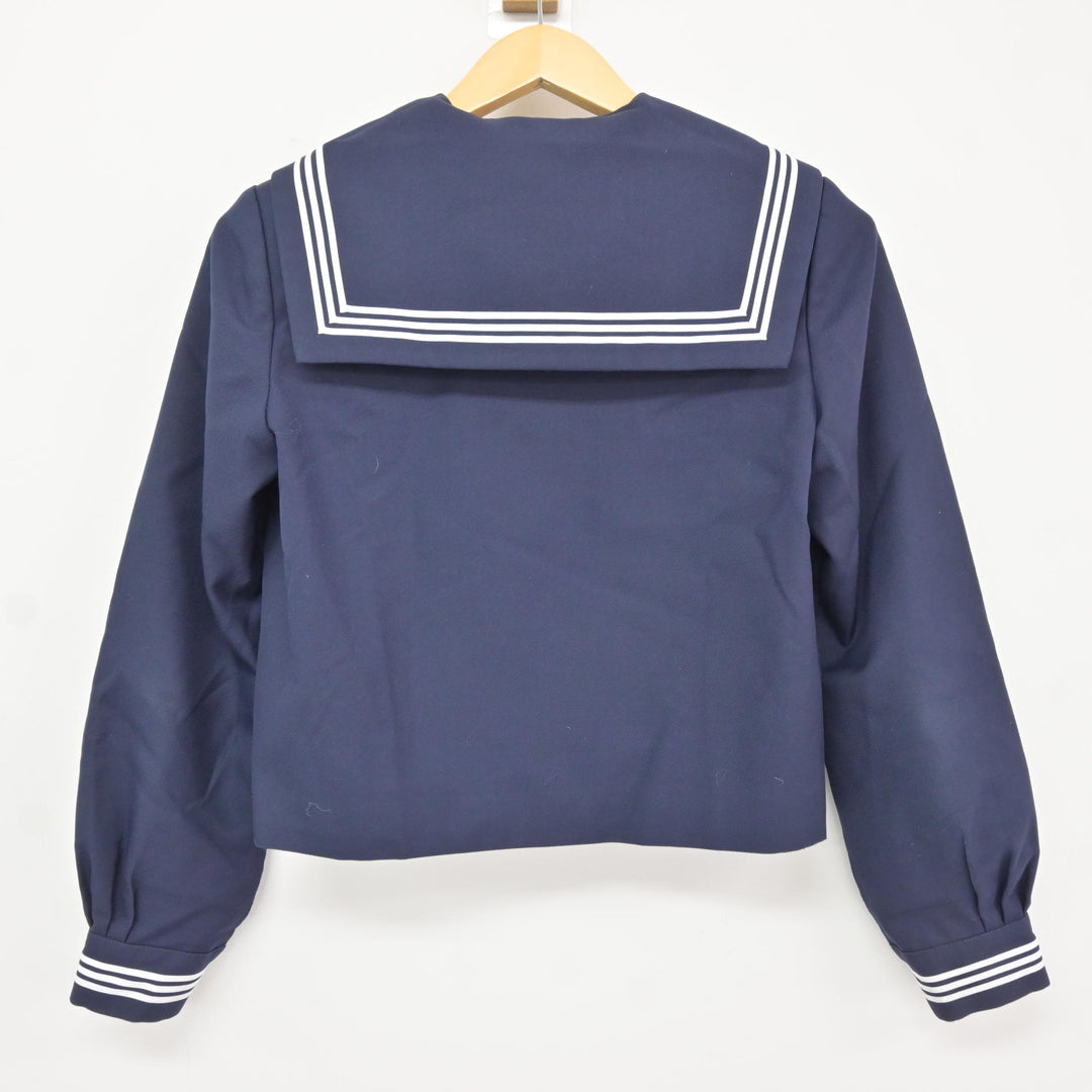 中古】富山県 上滝中学校 女子制服 3点 (セーラー服・スカート