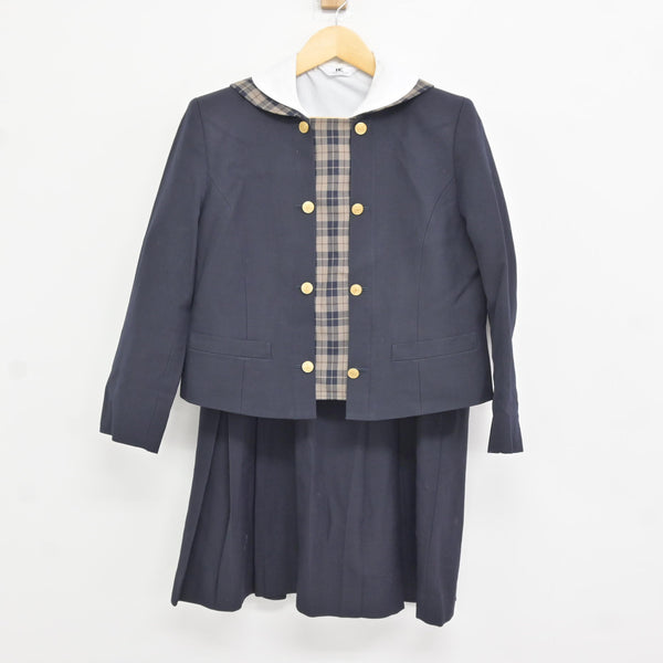 中古】岡山県 明誠学院高等学校 女子制服 4点 (ブレザー・ブラウス