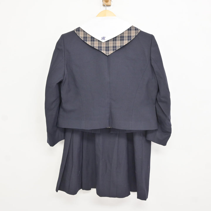 中古】岡山県 明誠学院高等学校 女子制服 4点 (ブレザー・ブラウス