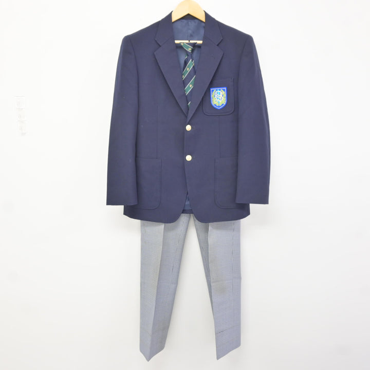 中古】長野県 犀陵中学校 男子制服 4点 (ブレザー・ズボン・ズボン 