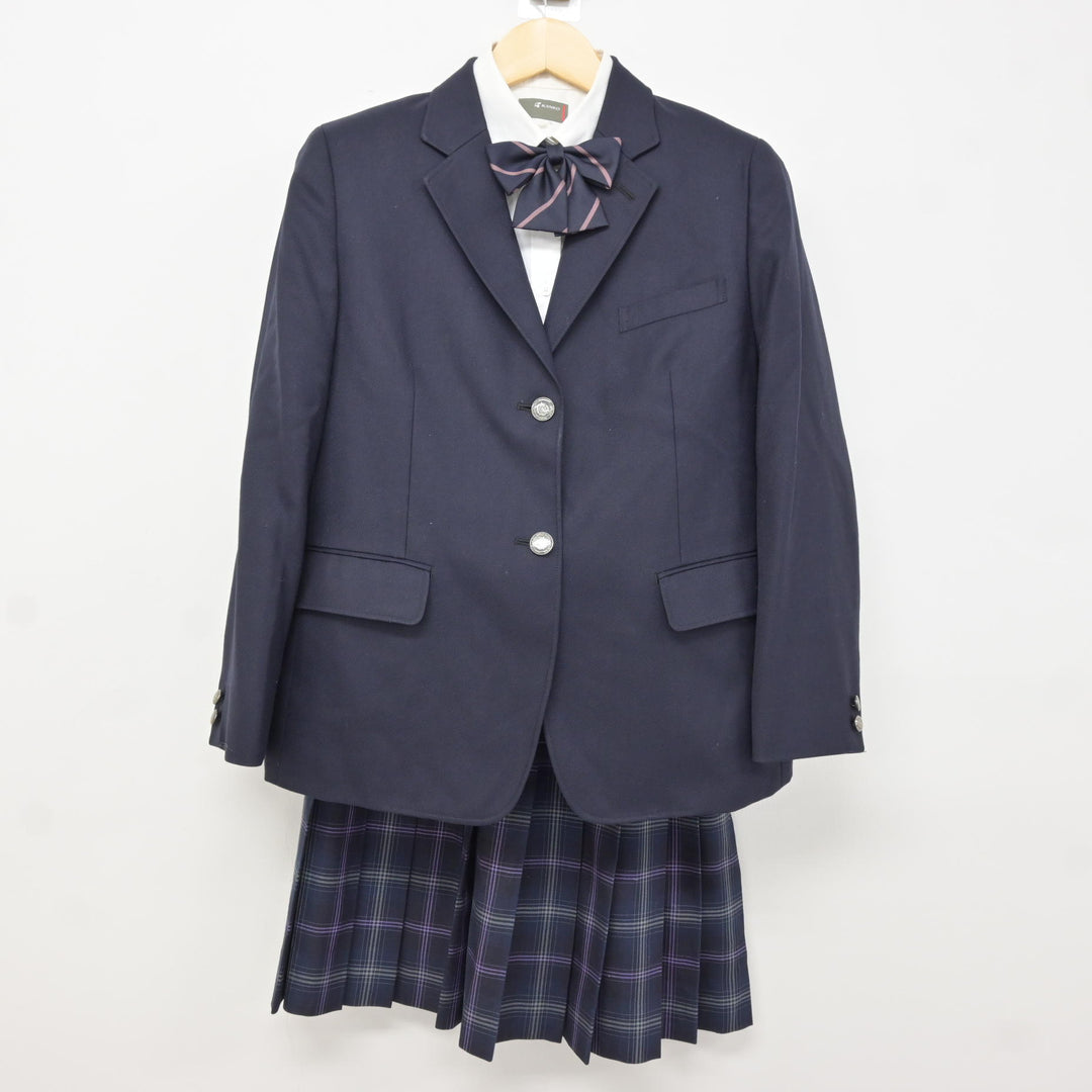中古】 飛鳥未来高等学校 女子制服 5点 (ブレザー・シャツ・スカート