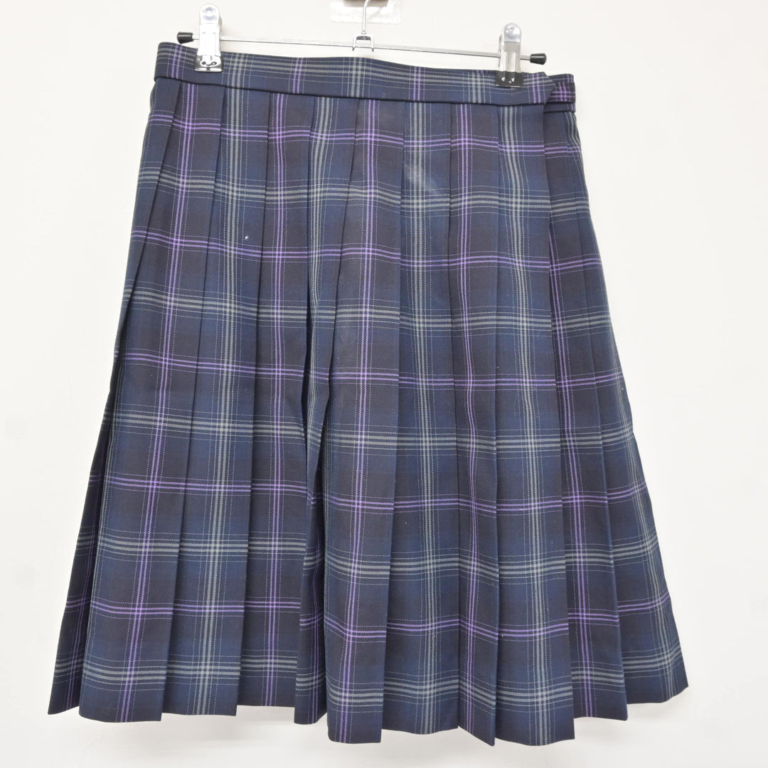 中古】 飛鳥未来高等学校 女子制服 5点 (ブレザー・シャツ・スカート