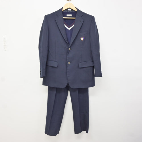 中古】岩手県 盛岡中央高等学校 男子制服 4点 (ブレザー・シャツ