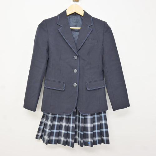 中古】岡山県 おかやま山陽高等学校 男子制服 3点 (ブレザー・ニット