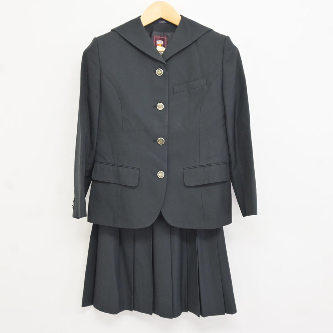 中古】長崎県 佐世保北高等学校 女子制服 3点 (ブレザー・ベスト