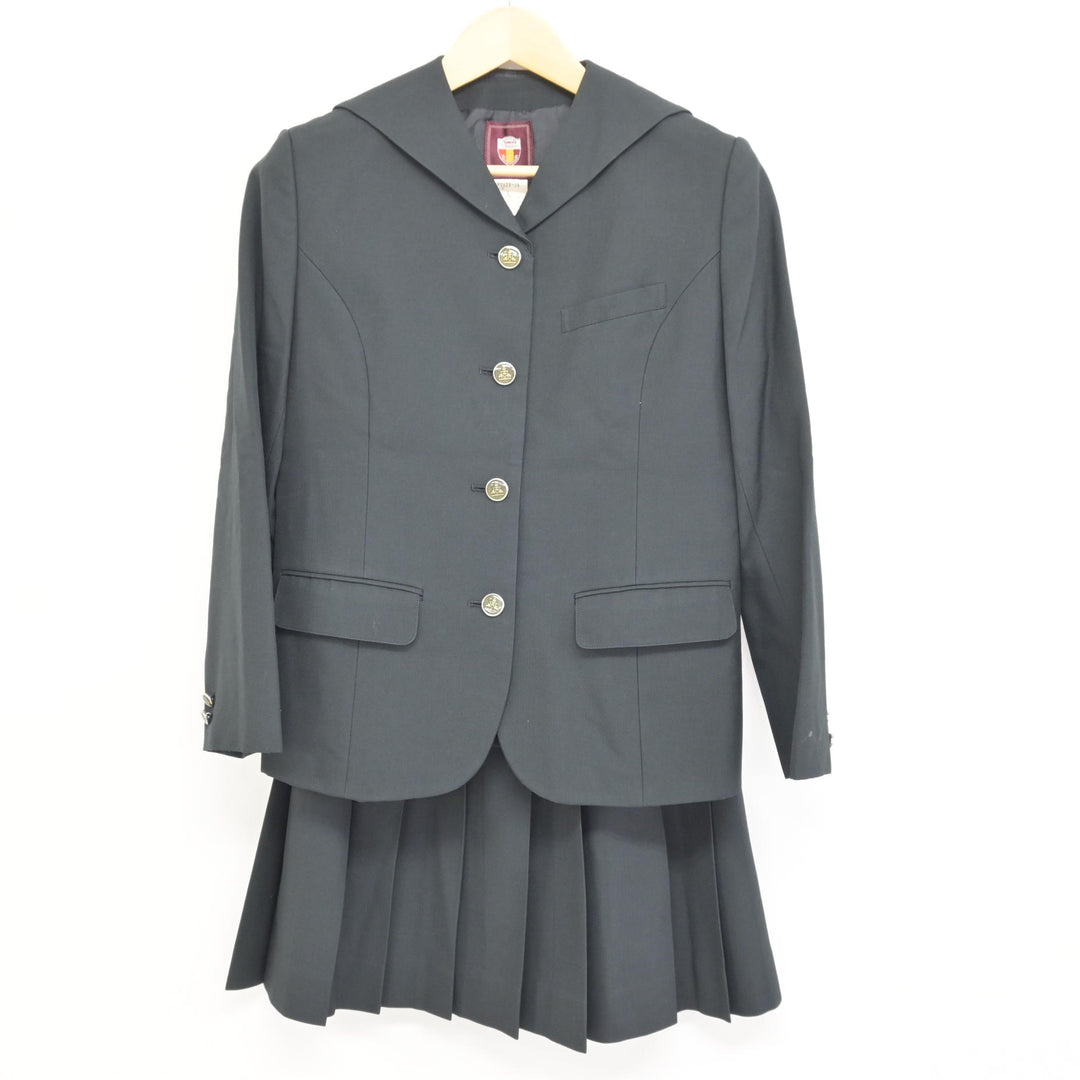 中古】長崎県 佐世保北高等学校 女子制服 3点 (ブレザー・ベスト