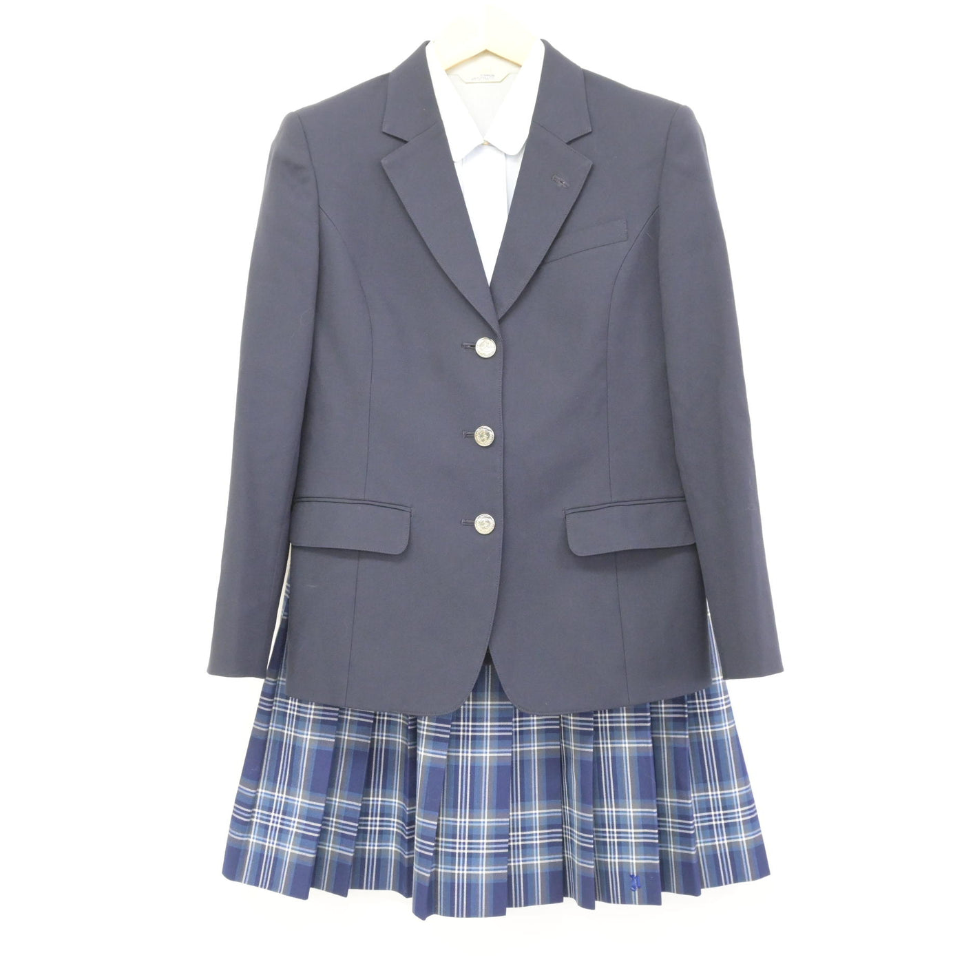 中古】愛知県 南陽高等学校 女子制服 3点 (ブレザー・シャツ・スカート 
