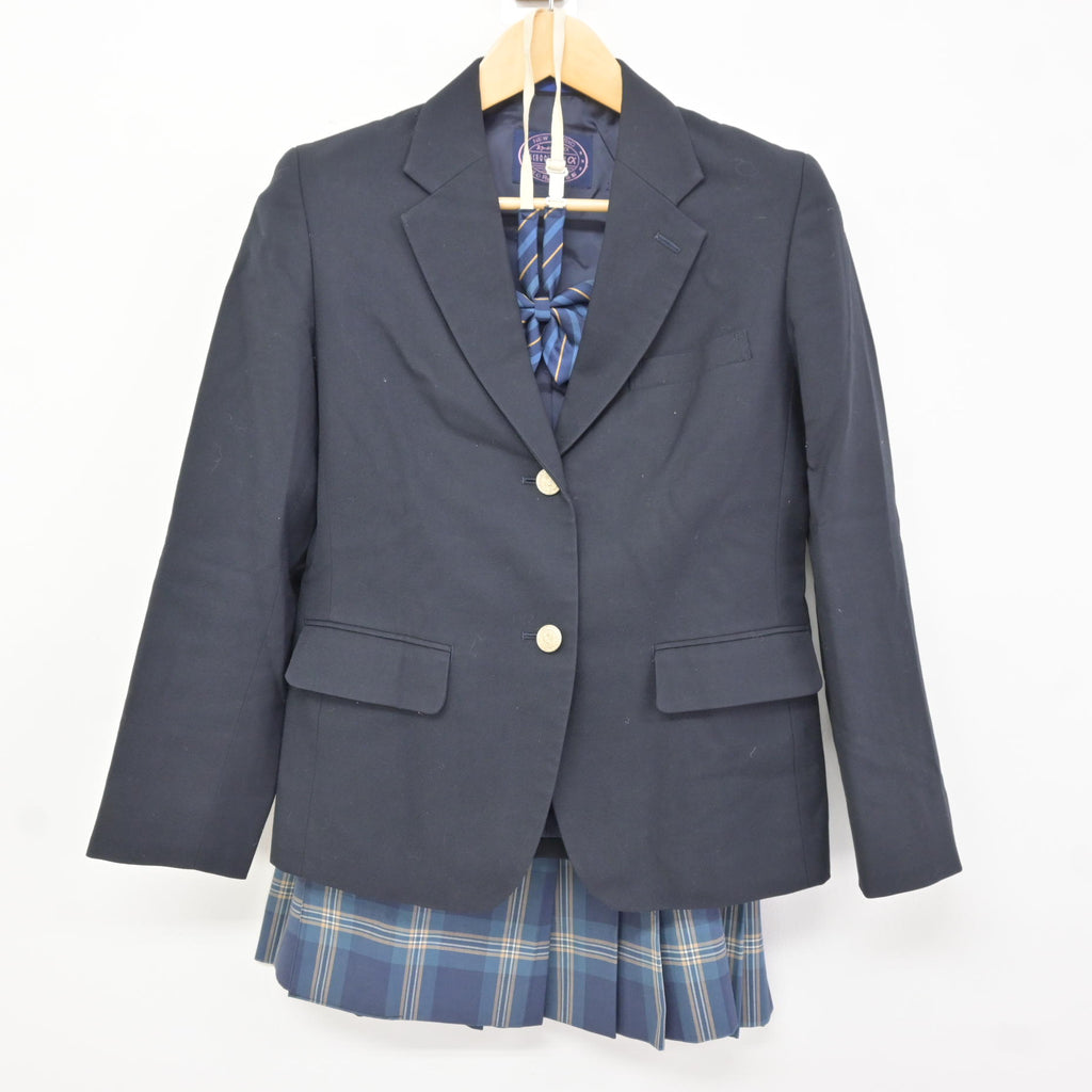 中古】神奈川県 横浜清陵高等学校 女子制服 3点 (ブレザー・スカート