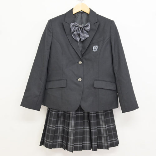 中古】神奈川県 旭丘高等学校 女子制服 4点 (ブレザー・シャツ 
