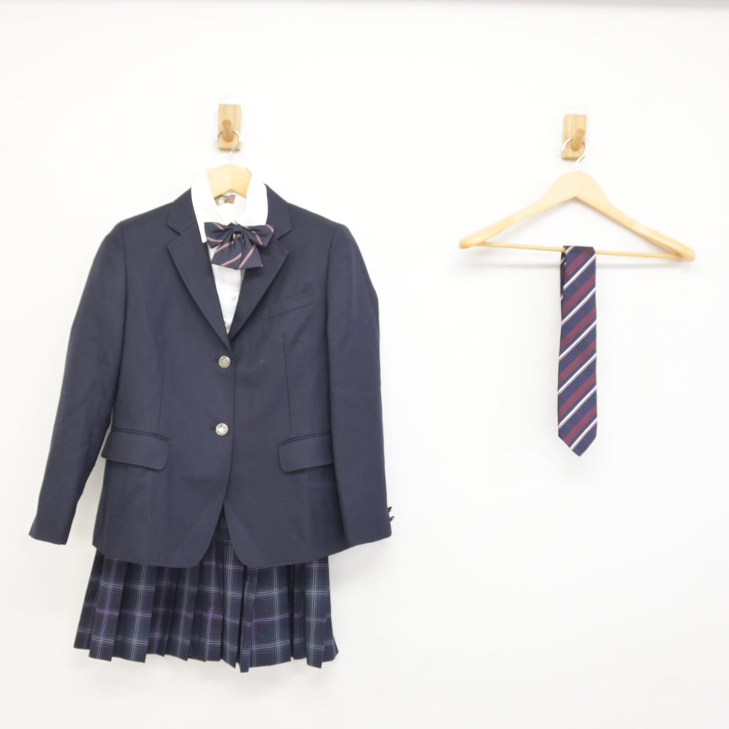 飛鳥未来高校 制服 スカート 中古】 飛鳥未来高等学校 女子制服 6点 (ブレザー・シャツ・スカート