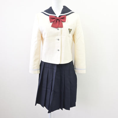 【中古】東京都 淑徳中学校 女子制服 3点 (セーラー服・スカート) sf120018