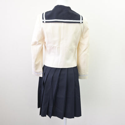 【中古】東京都 淑徳中学校 女子制服 3点 (セーラー服・スカート) sf120018