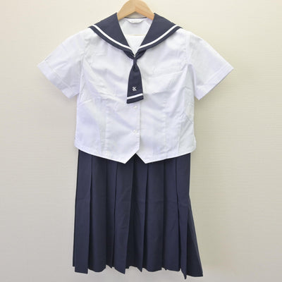 【中古】熊本県 慶誠高等学校 女子制服 3点 (セーラー服・ジャンパースカート) sf120032