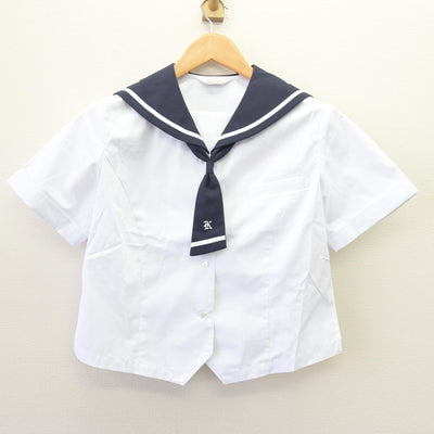 【中古】熊本県 慶誠高等学校 女子制服 3点 (セーラー服・ジャンパースカート) sf120032