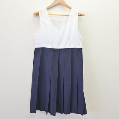 【中古】熊本県 慶誠高等学校 女子制服 3点 (セーラー服・ジャンパースカート) sf120032