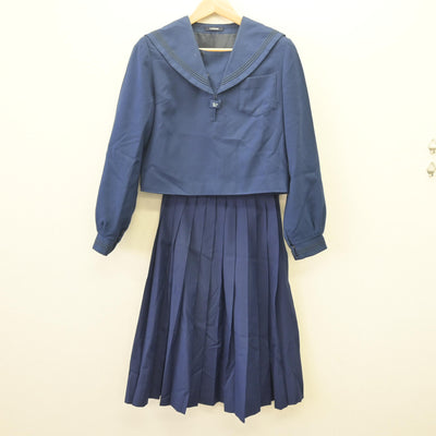 【中古】北海道 滝川西高等学校 女子制服 2点 (セーラー服・スカート) sf120039