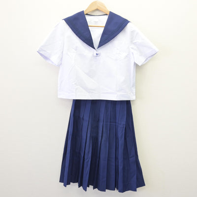 【中古】北海道 滝川西高等学校 女子制服 2点 (セーラー服・スカート) sf120040