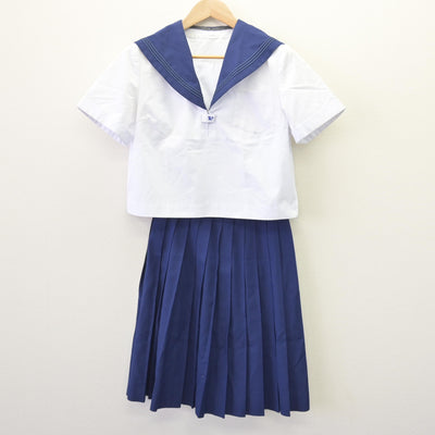 【中古】北海道 滝川西高等学校 女子制服 2点 (セーラー服・スカート) sf120041