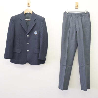 【中古】静岡県 中郷中学校 男子制服 3点 (ブレザー・ズボン) sf120058