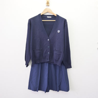 【中古】兵庫県 北摂三田高等学校 女子制服 2点 (ニット・スカート) sf120076