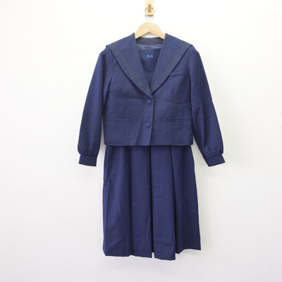 【中古】兵庫県 北摂三田高等学校 女子制服 3点 (セーラー服・ジャンパースカート) sf120078