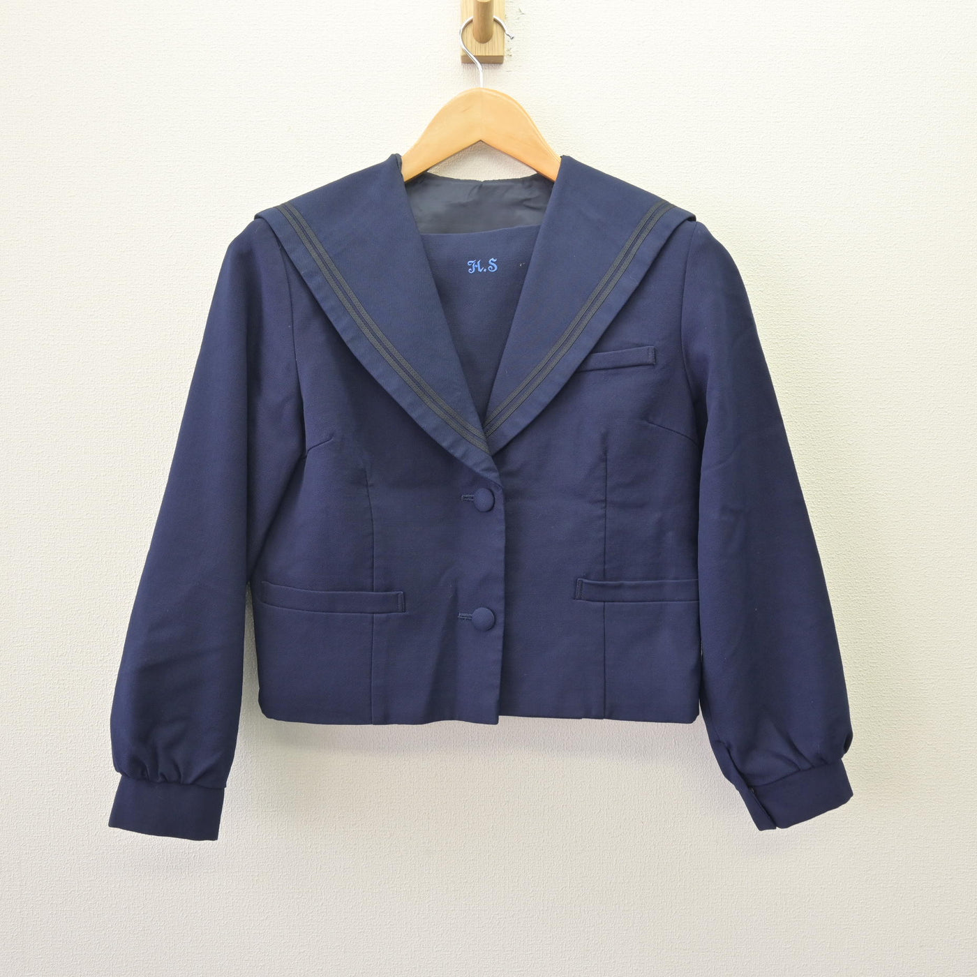 【中古】兵庫県 北摂三田高等学校 女子制服 3点 (セーラー服・ジャンパースカート) sf120078