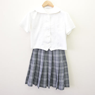 【中古】栃木県 宇都宮文星女子高等学校 女子制服 2点 (セーラー服・スカート) sf120083