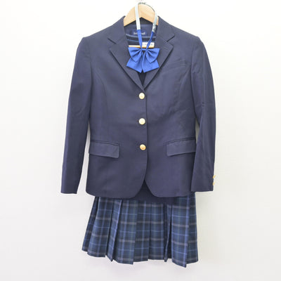 【中古】北海道 北海高等学校 女子制服 4点 (ブレザー・ニット・スカート) sf120101