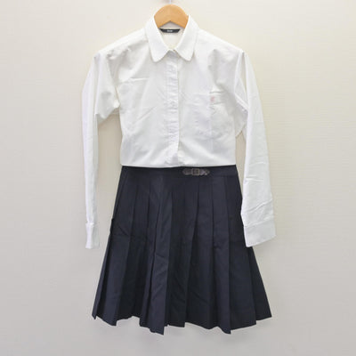【中古】東京都 下北沢成徳高等学校 女子制服 4点 (ブレザー・シャツ・スカート) sf120108