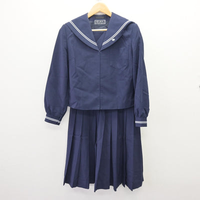 【中古】福井県 足羽第一中学校 女子制服 6点 (セーラー服・スカート) sf120115