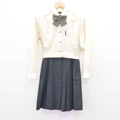 【中古】北海道 北星学園大学附属高等学校 女子制服 5点 (ブレザー・ニット・シャツ・スカート) sf120130