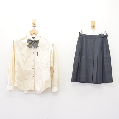 【中古】北海道 北星学園大学附属高等学校 女子制服 5点 (ブレザー・ニット・シャツ・スカート) sf120130
