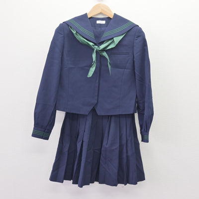 【中古】石川県 金沢大学附属高等学校 女子制服 4点 (セーラー服・スカート) sf120132