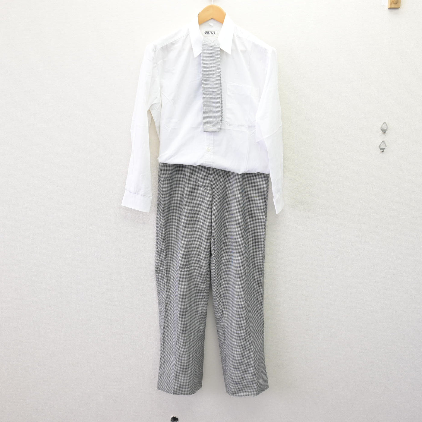 【中古】静岡県 藤枝明誠中学校・高等学校 男子制服 5点 (ブレザー・シャツ・ズボン) sf120141