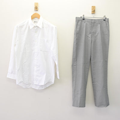【中古】静岡県 藤枝明誠中学校・高等学校 男子制服 5点 (ブレザー・シャツ・ズボン) sf120141