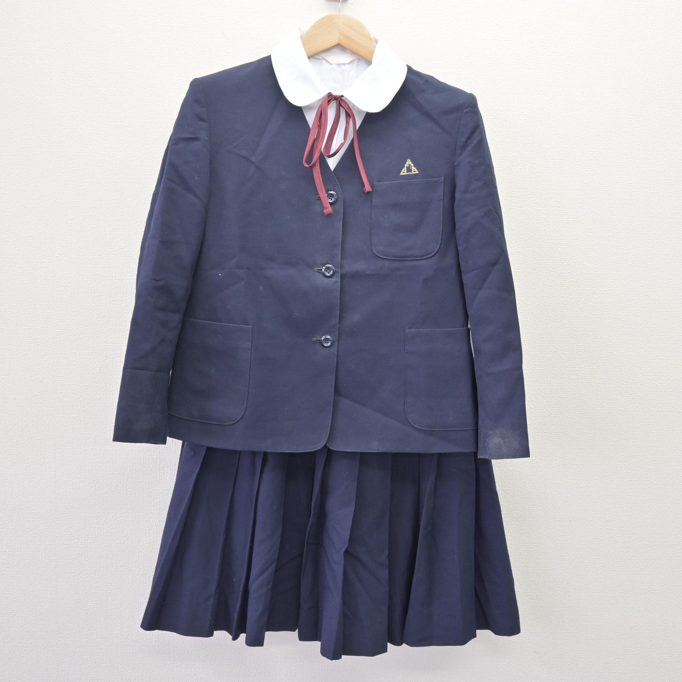 【中古】三重県 創徳中学校/旧制服 女子制服 4点 (ブレザー・シャツ・スカート) sf120153