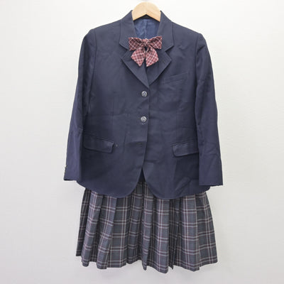 【中古】宮崎県 都城聖ドミニコ学園高等学校 女子制服 3点 (ブレザー・スカート) sf120160
