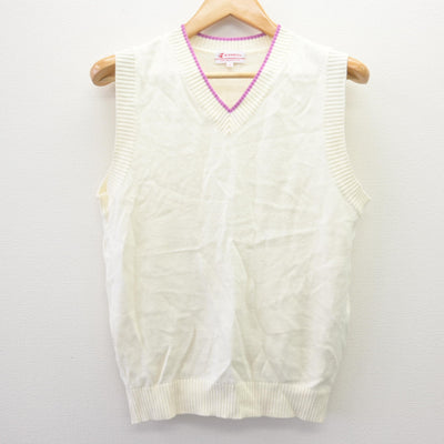 【中古】宮崎県 都城聖ドミニコ学園高等学校 女子制服 3点 (ニットベスト・スカート) sf120162