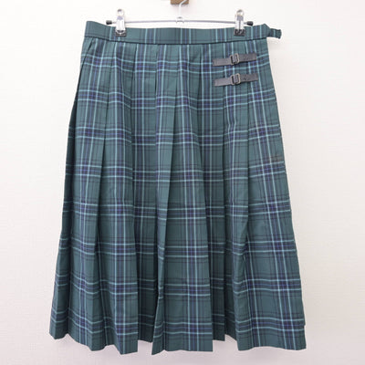 【中古】福岡県 宇美商業高等学校 女子制服 3点 (ニットベスト・シャツ・スカート) sf120165