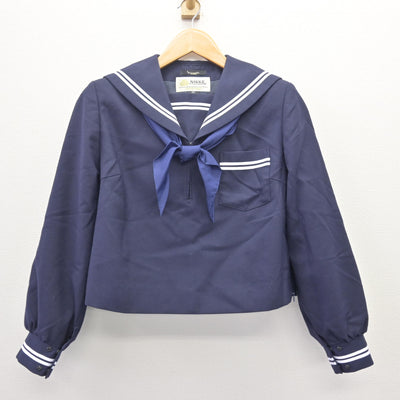 【中古】静岡県 大井川中学校 女子制服 3点 (セーラー服・スカート) sf120176