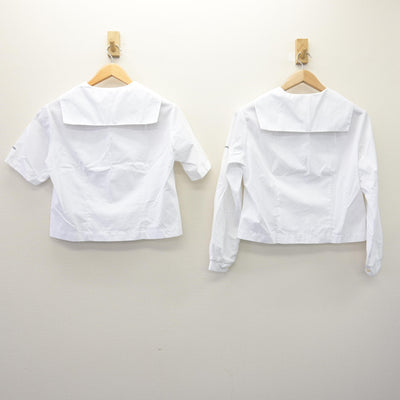 【中古】静岡県 大井川中学校 女子制服 3点 (セーラー服・スカート) sf120177