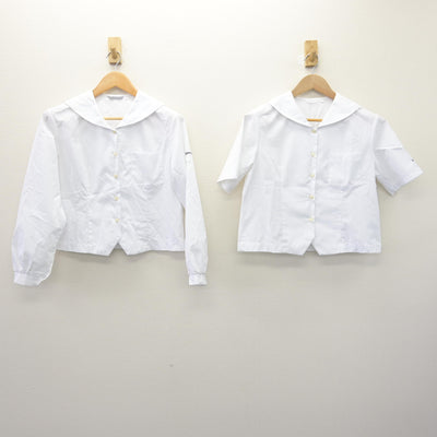 【中古】静岡県 大井川中学校 女子制服 2点 (セーラー服) sf120178