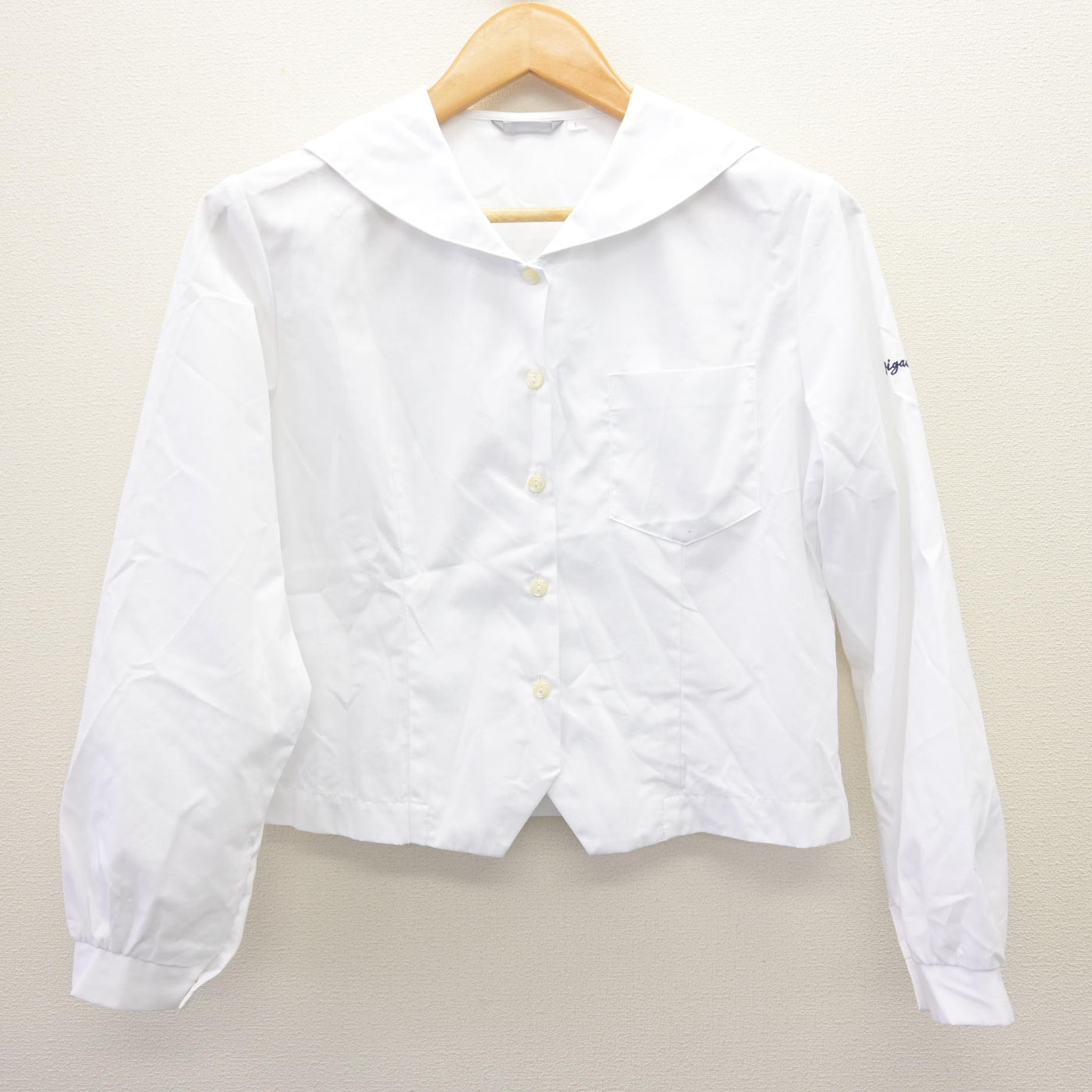 【中古】静岡県 大井川中学校 女子制服 2点 (セーラー服) sf120178