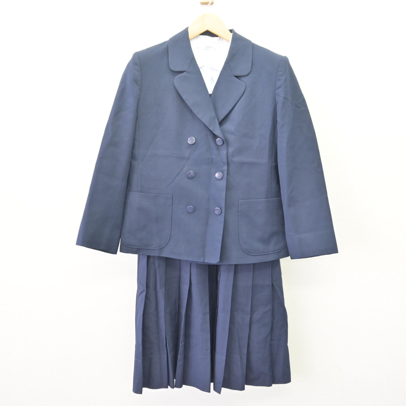 【中古】佐賀県 嬉野中学校/旧制服 女子制服 3点 (ブレザー・ブラウス・ジャンパースカート) sf120184