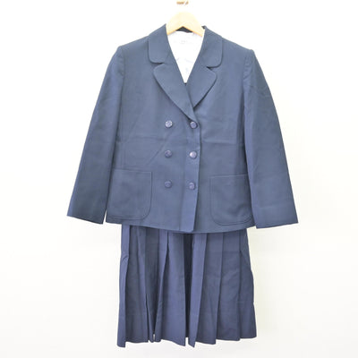【中古】佐賀県 嬉野中学校/旧制服 女子制服 3点 (ブレザー・ブラウス・ジャンパースカート) sf120184