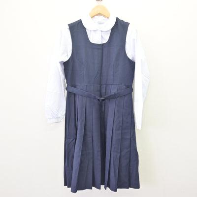 【中古】佐賀県 嬉野中学校/旧制服 女子制服 3点 (ブレザー・ブラウス・ジャンパースカート) sf120184