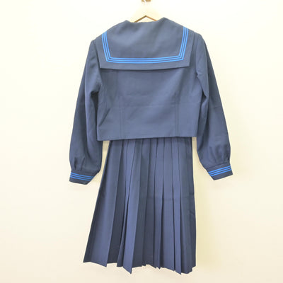 【中古】千葉県 岩名中学校 女子制服 4点 (セーラー服・スカート) sf120191
