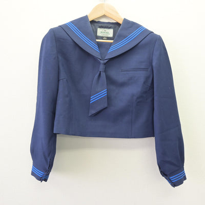【中古】千葉県 岩名中学校 女子制服 4点 (セーラー服・スカート) sf120191