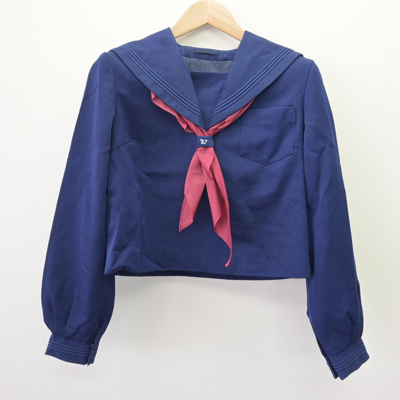 【中古】北海道 北海道滝川西高等学校 女子制服 4点 (ニット・セーラー服・スカート) sf120201